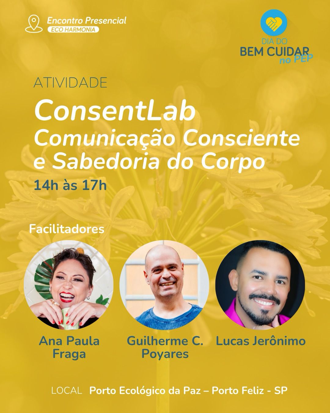 Pessoas praticando escuta ativa em oficina imersiva